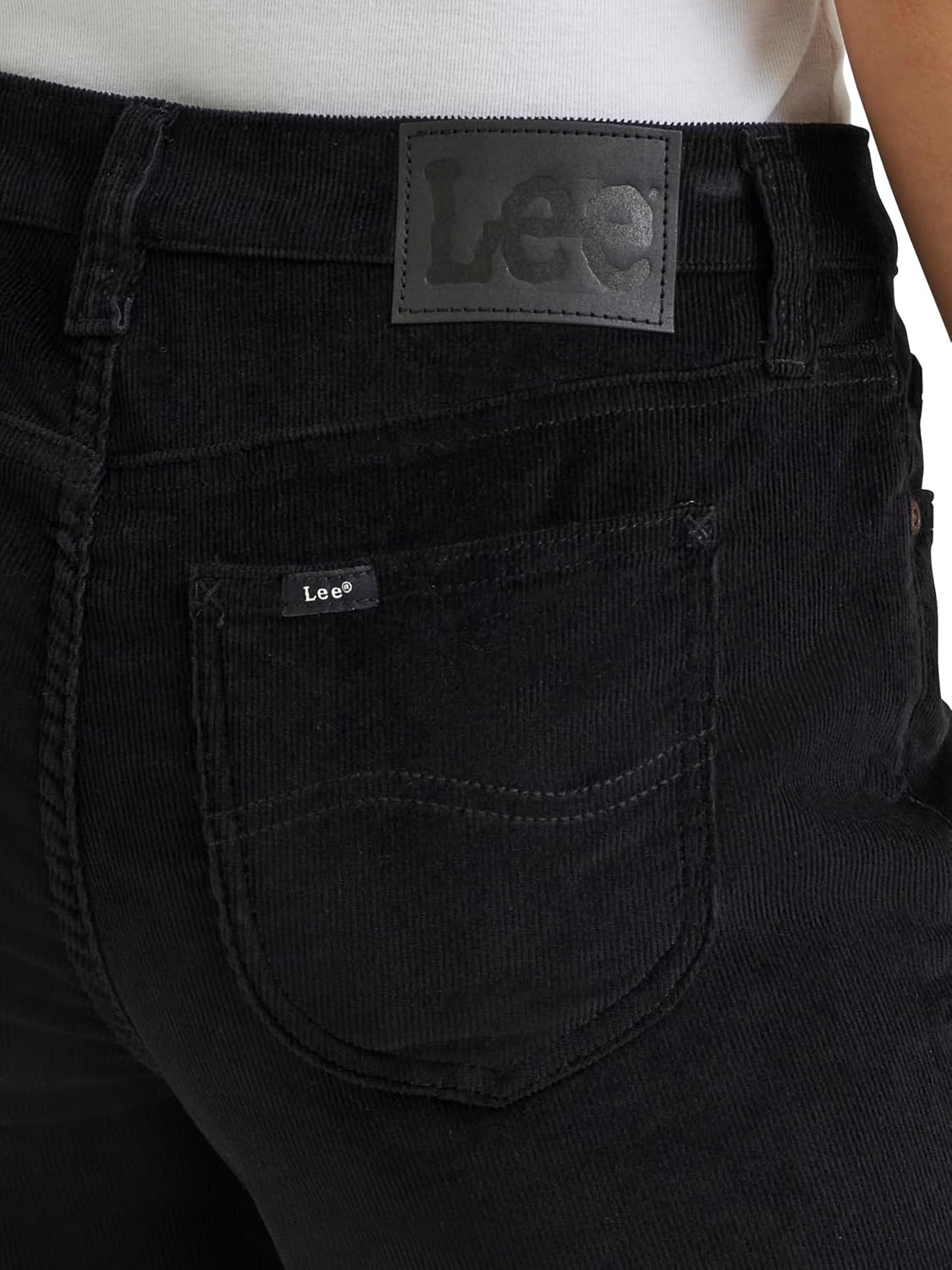 image:imageLee Womens Legendary Mid Rise Straight Leg JeanBlack Corduroy
