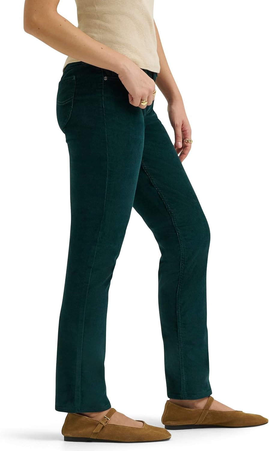image:imageLee Womens Legendary Mid Rise Straight Leg JeanPonderosa Pine Corduroy