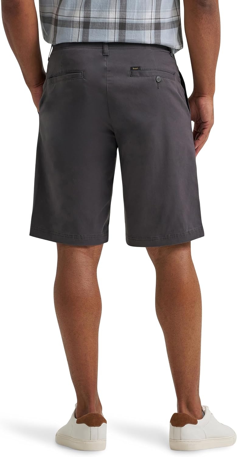 image:imageLee Mens Big amp Tall Extreme Motion Flat Front ShortAnthracite