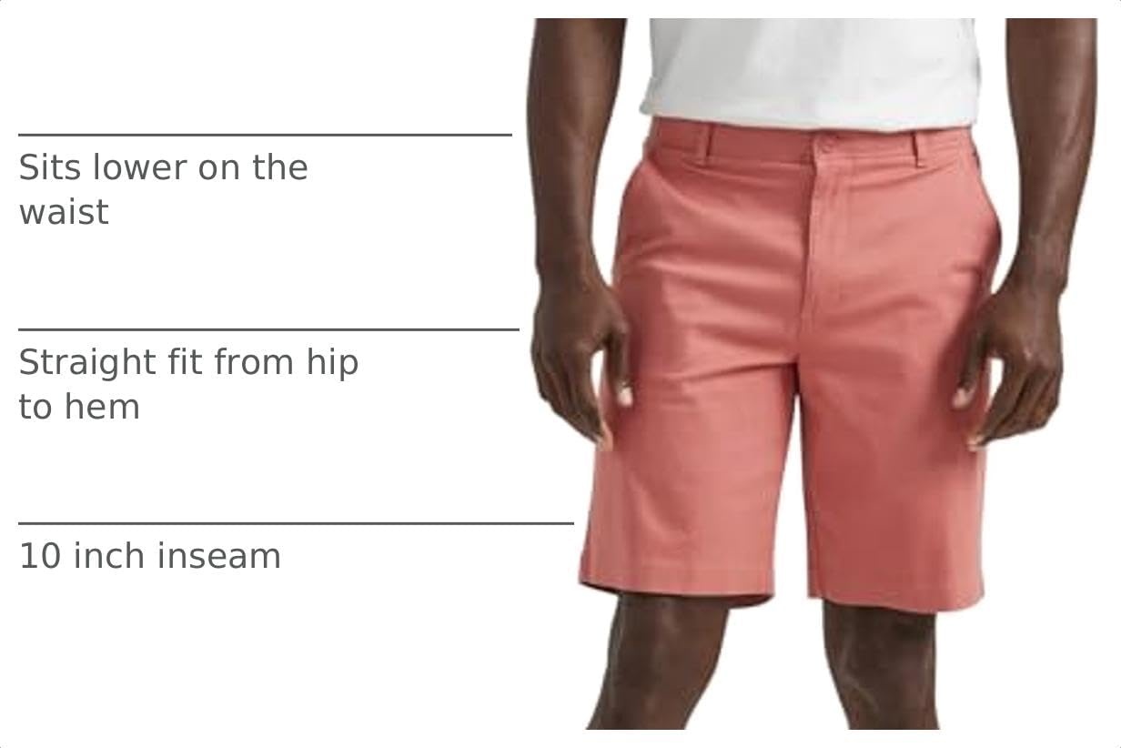image:imageLee Mens Big amp Tall Extreme Motion Flat Front ShortClay Rose