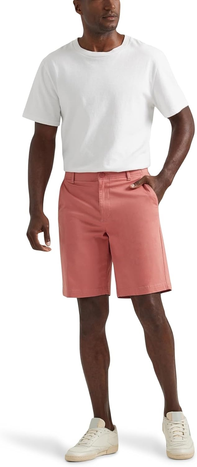 image:imageLee Mens Big amp Tall Extreme Motion Flat Front ShortClay Rose