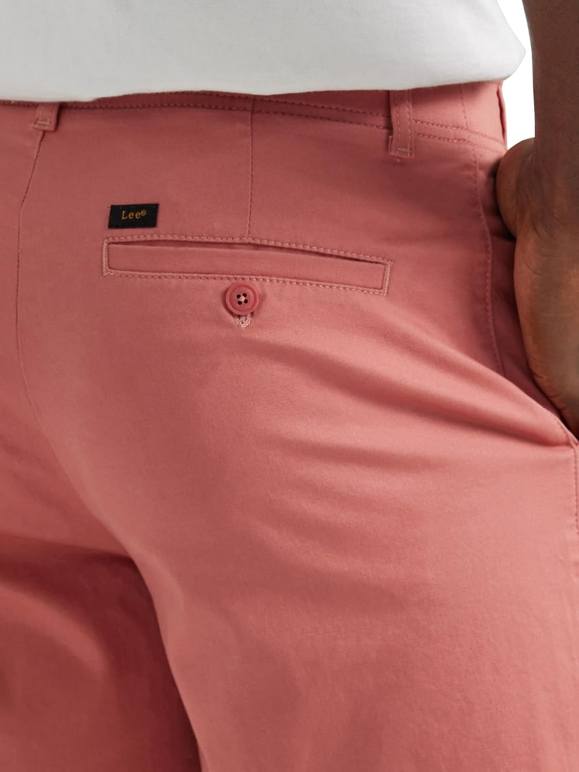 image:imageLee Mens Big amp Tall Extreme Motion Flat Front ShortClay Rose