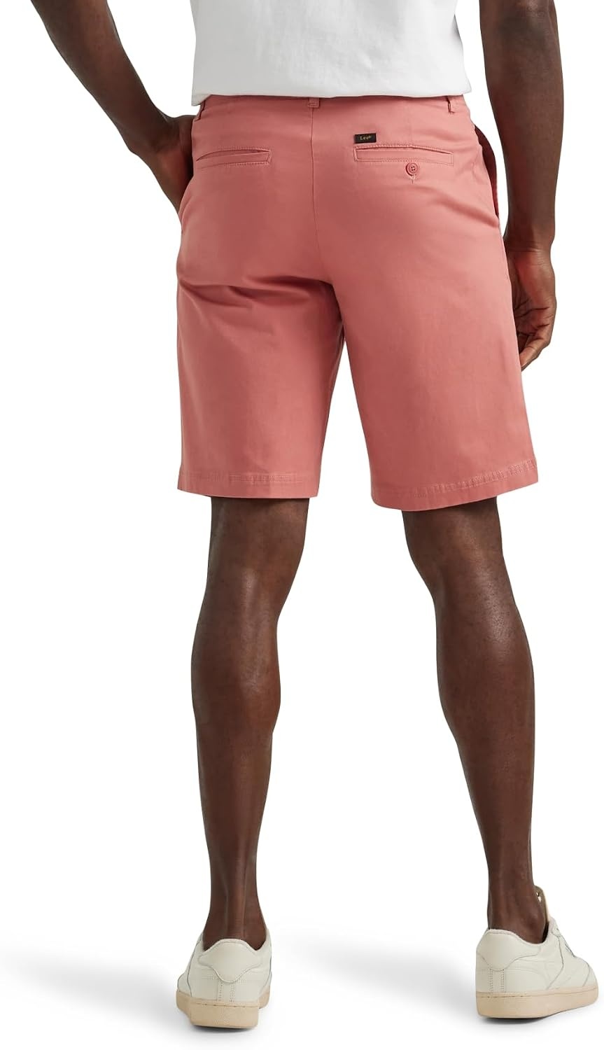 image:imageLee Mens Big amp Tall Extreme Motion Flat Front ShortClay Rose