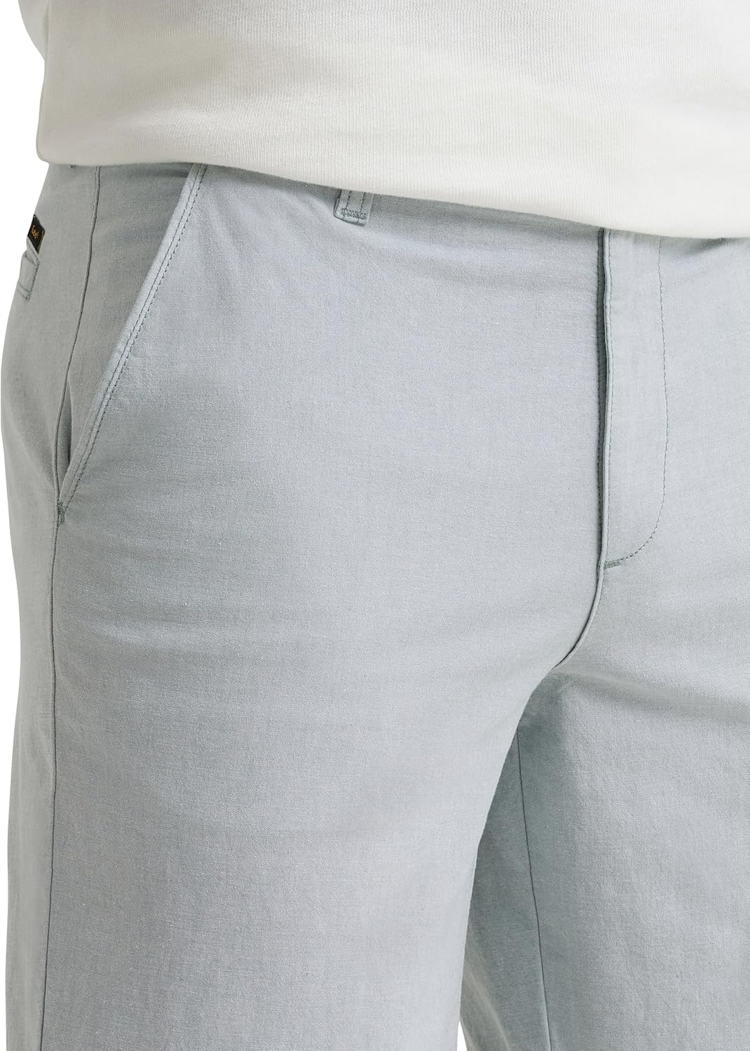 image:imageLee Mens Big amp Tall Extreme Motion Flat Front ShortDesert Sage Chambray