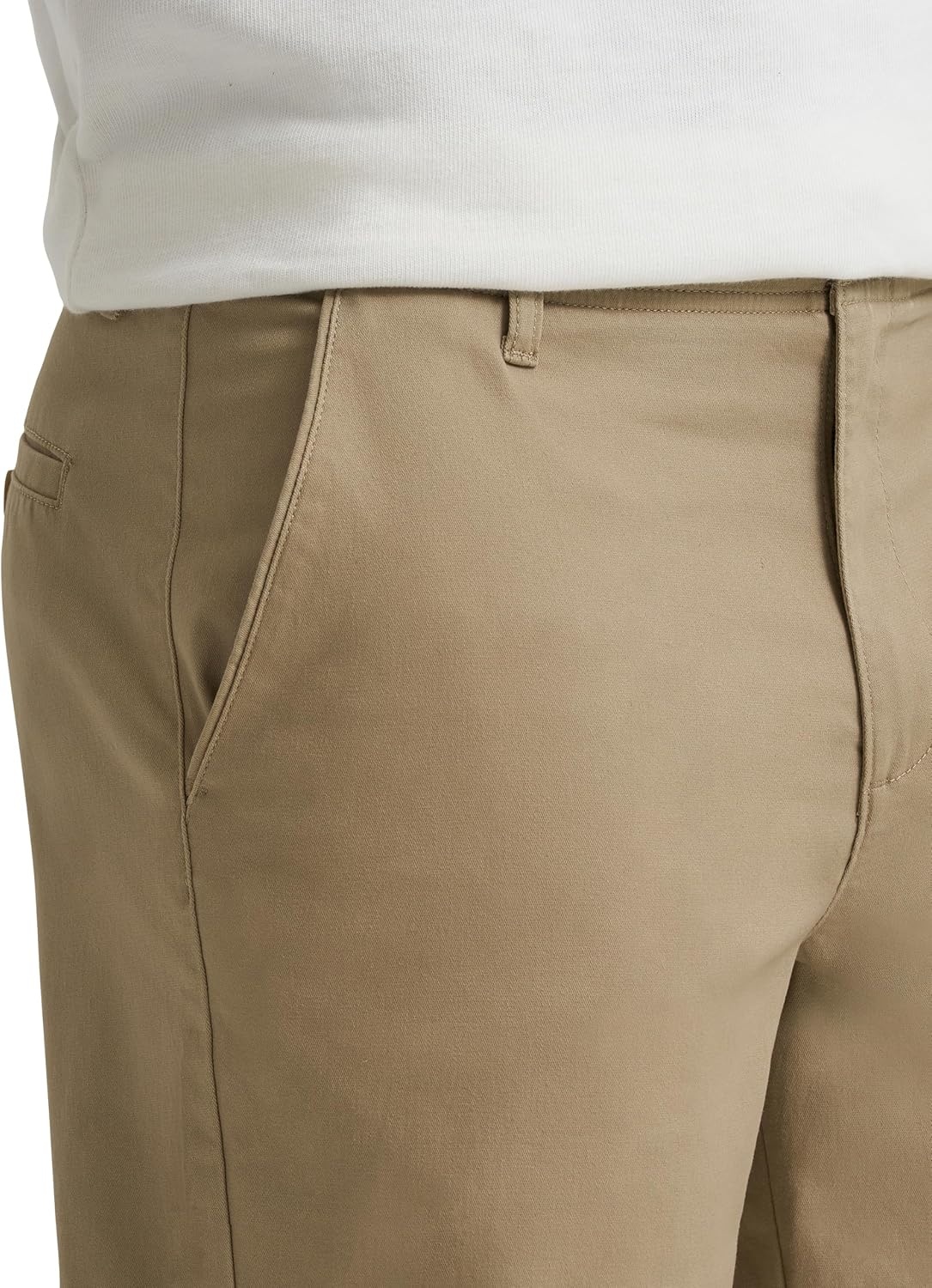 image:imageLee Mens Big amp Tall Extreme Motion Flat Front ShortKansas City Khaki