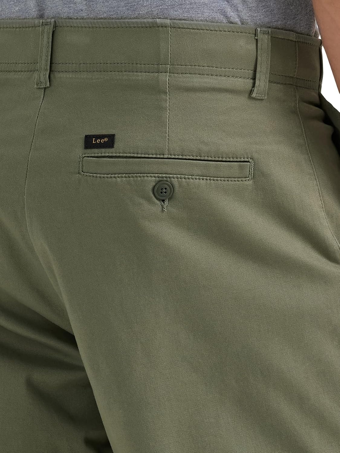 image:imageLee Mens Big amp Tall Extreme Motion Flat Front ShortOlive Grove