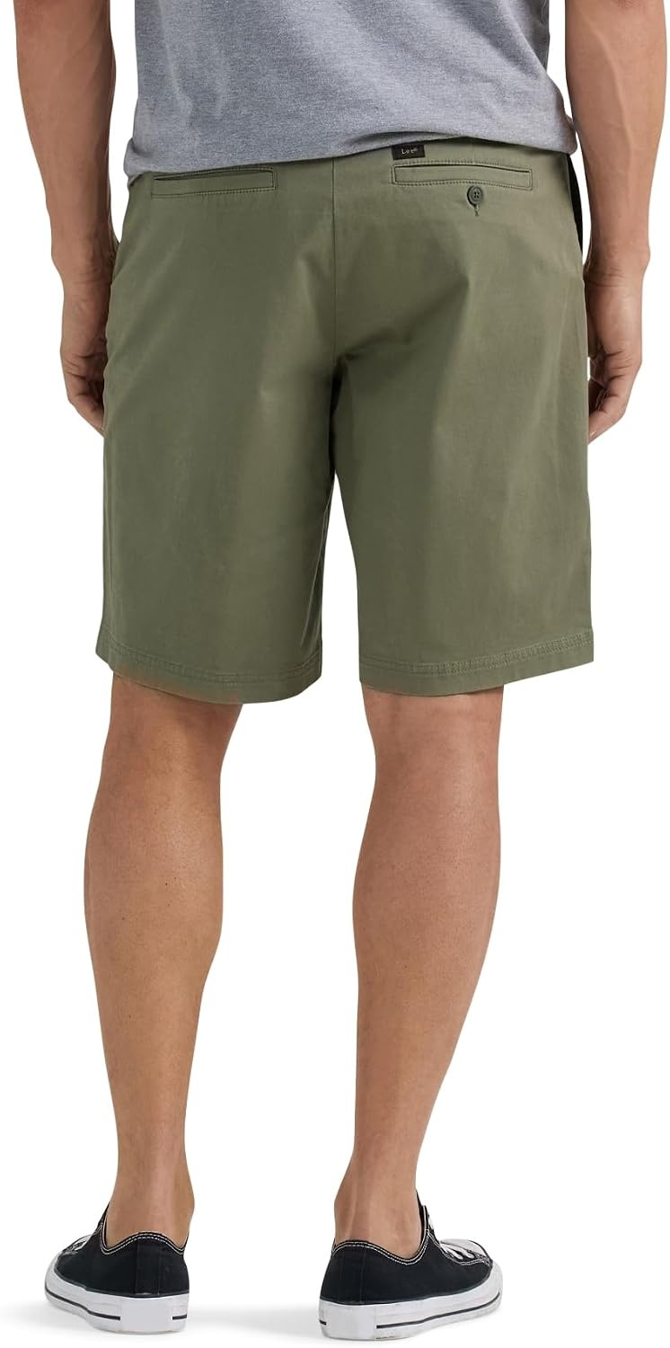 image:imageLee Mens Big amp Tall Extreme Motion Flat Front ShortOlive Grove