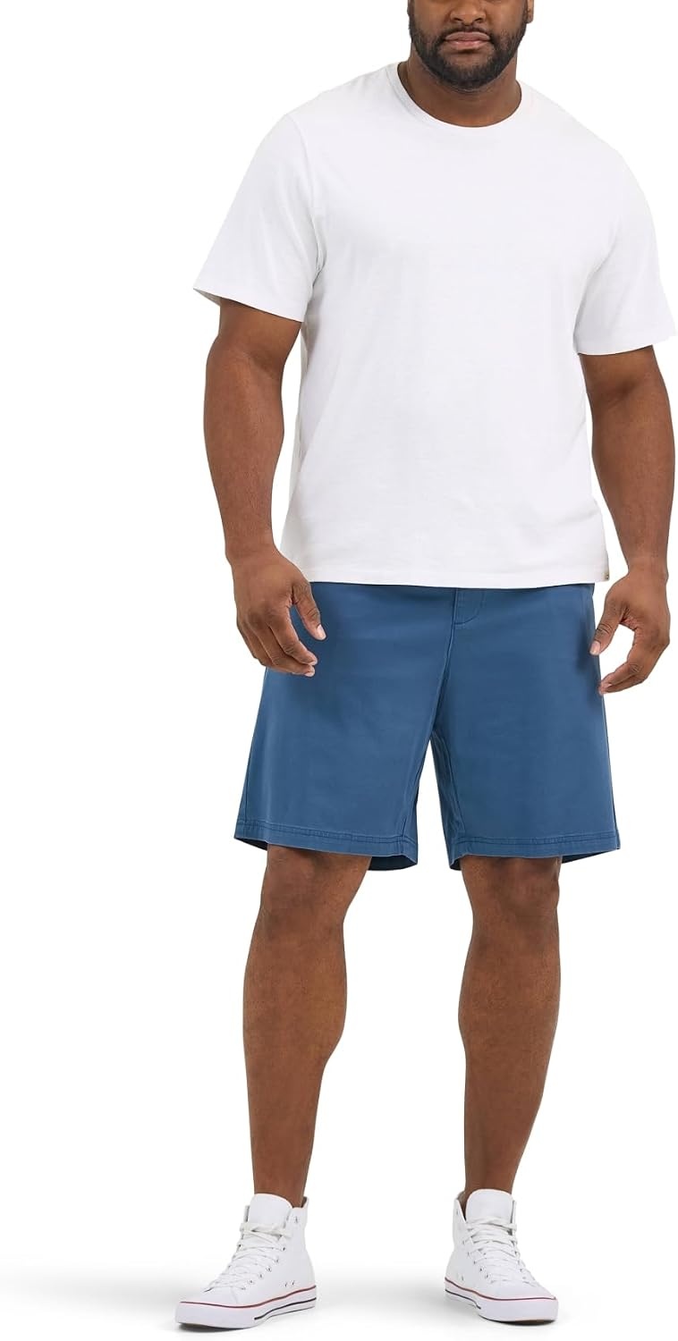image:imageLee Mens Big amp Tall Extreme Motion Flat Front ShortOrion Blue