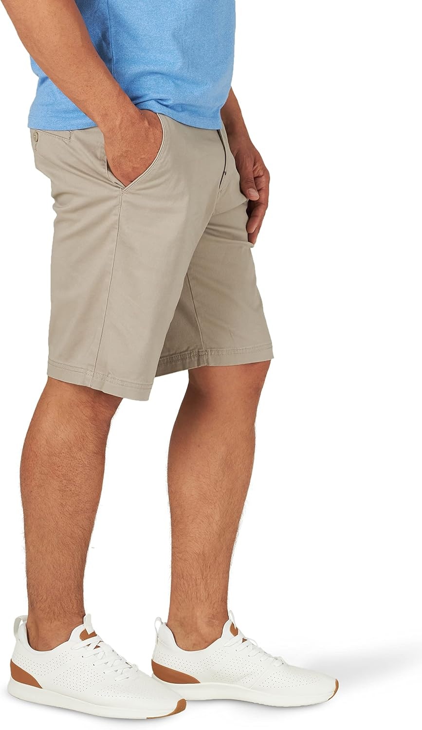 image:imageLee Mens Big amp Tall Extreme Motion Flat Front ShortPebble