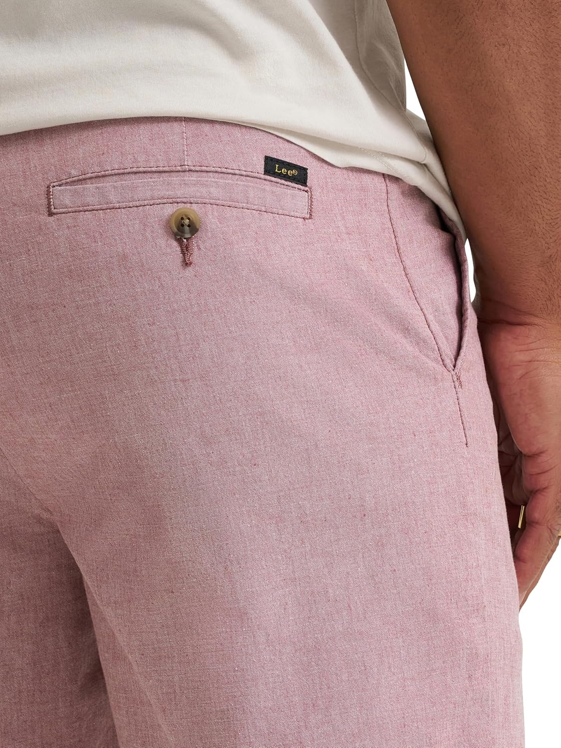 image:imageLee Mens Big amp Tall Extreme Motion Flat Front ShortPunch Chambray
