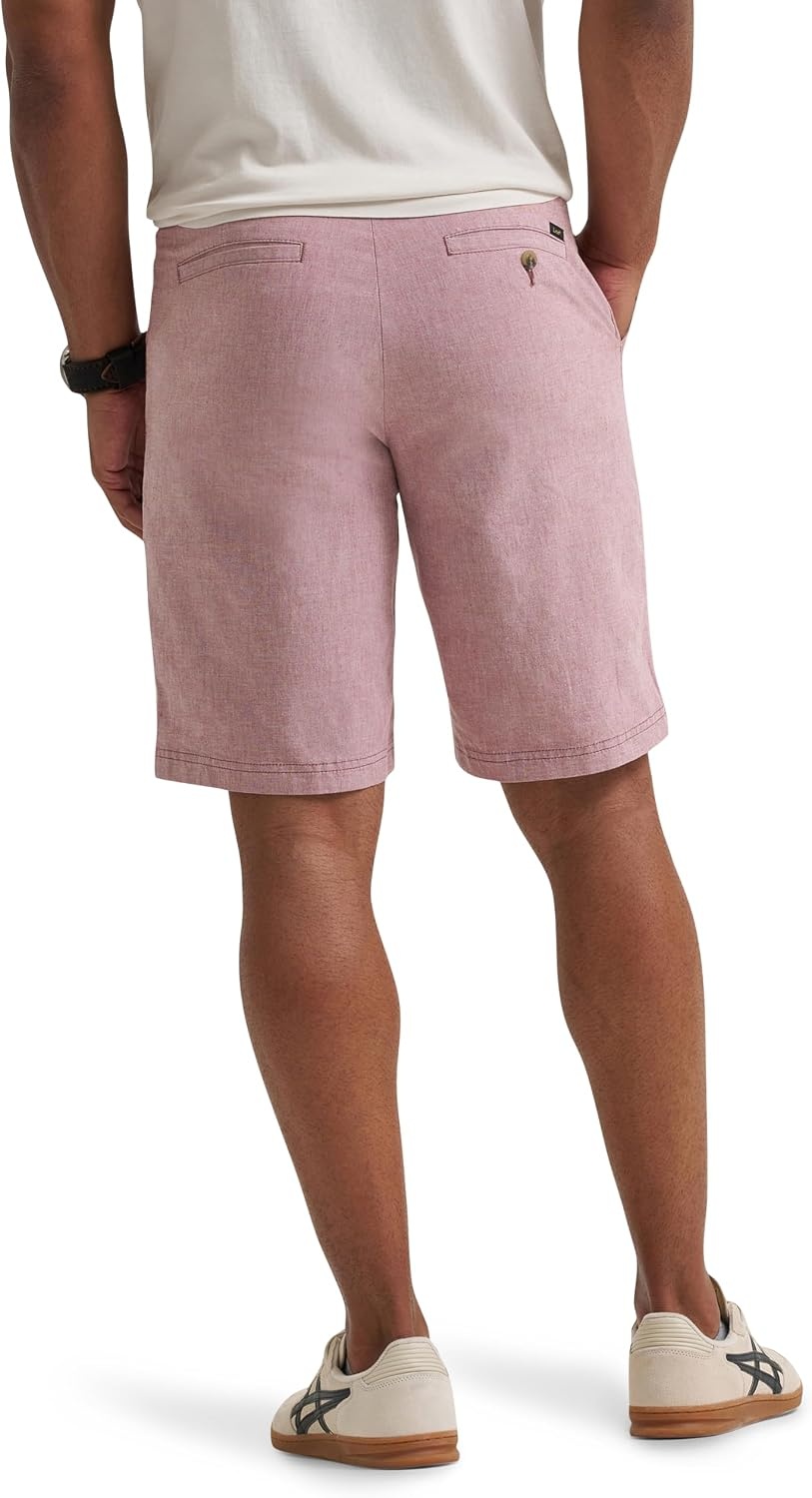 image:imageLee Mens Big amp Tall Extreme Motion Flat Front ShortPunch Chambray