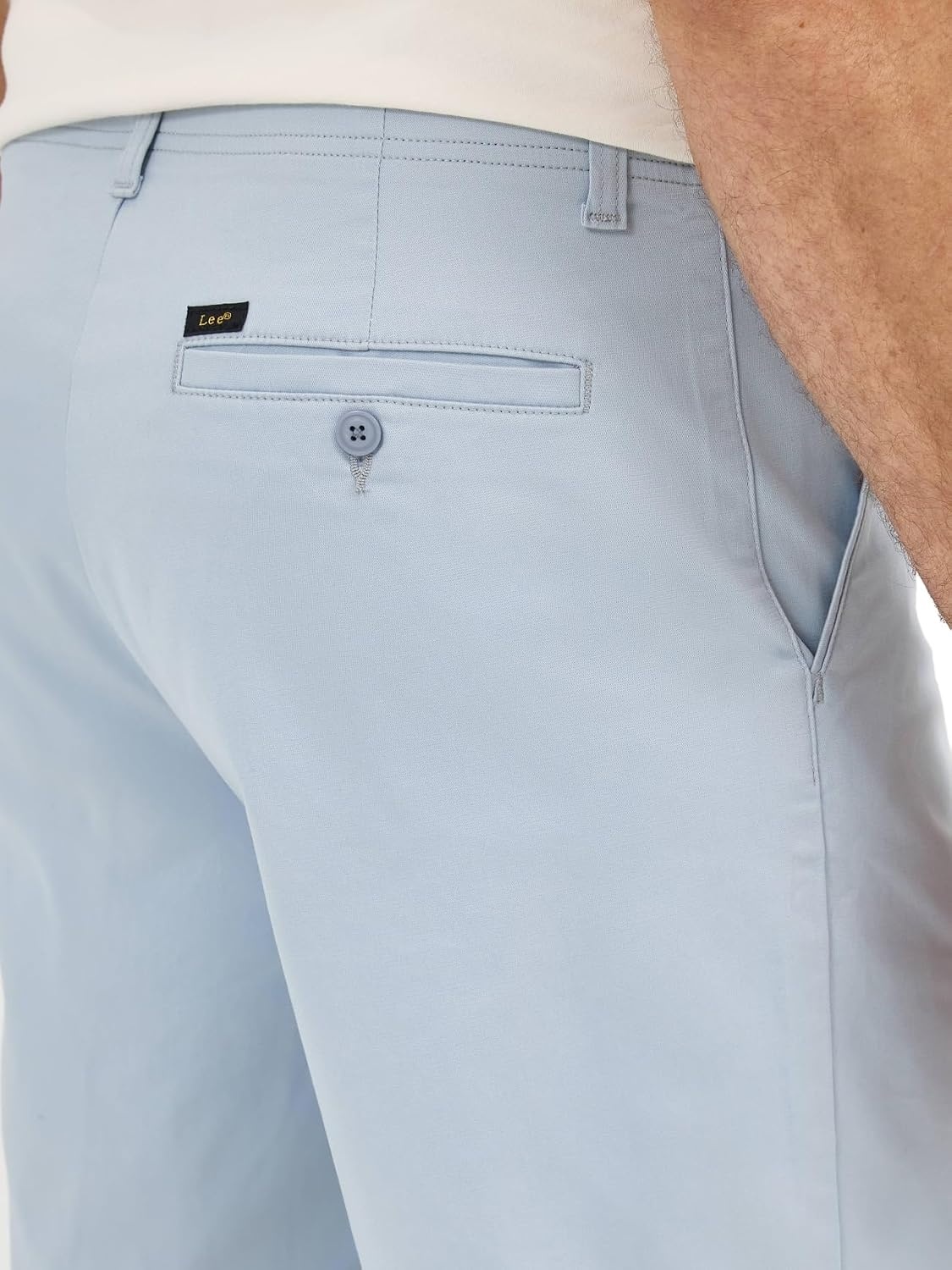 image:imageLee Mens Big amp Tall Extreme Motion Flat Front ShortShy Blue