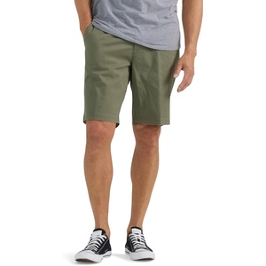 Lee Men’s Big & Tall Extreme Motion Flat Front Short(Olive Grove)