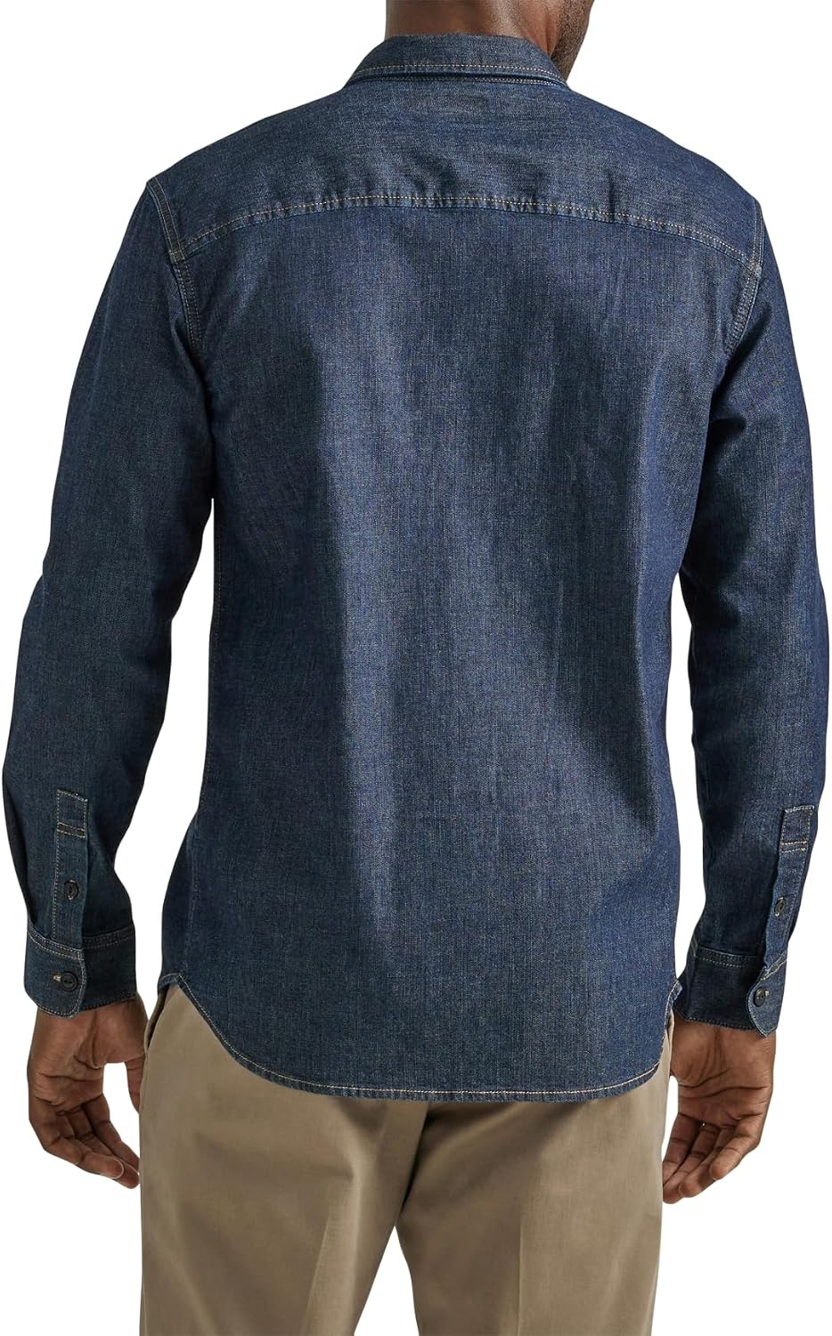 image:imageLee Mens All Purpose Classic Fit Long Sleeve ShirtDenim Rinse Wash