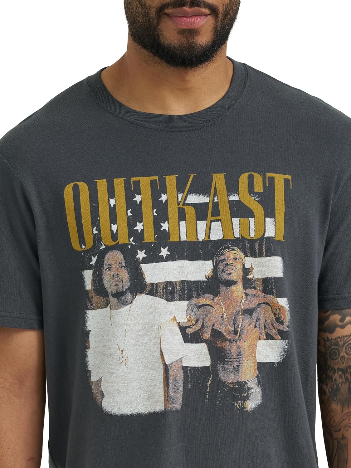 image:imageLee Mens Jukebox Favorites Graphic TeesOutcast Washed Black