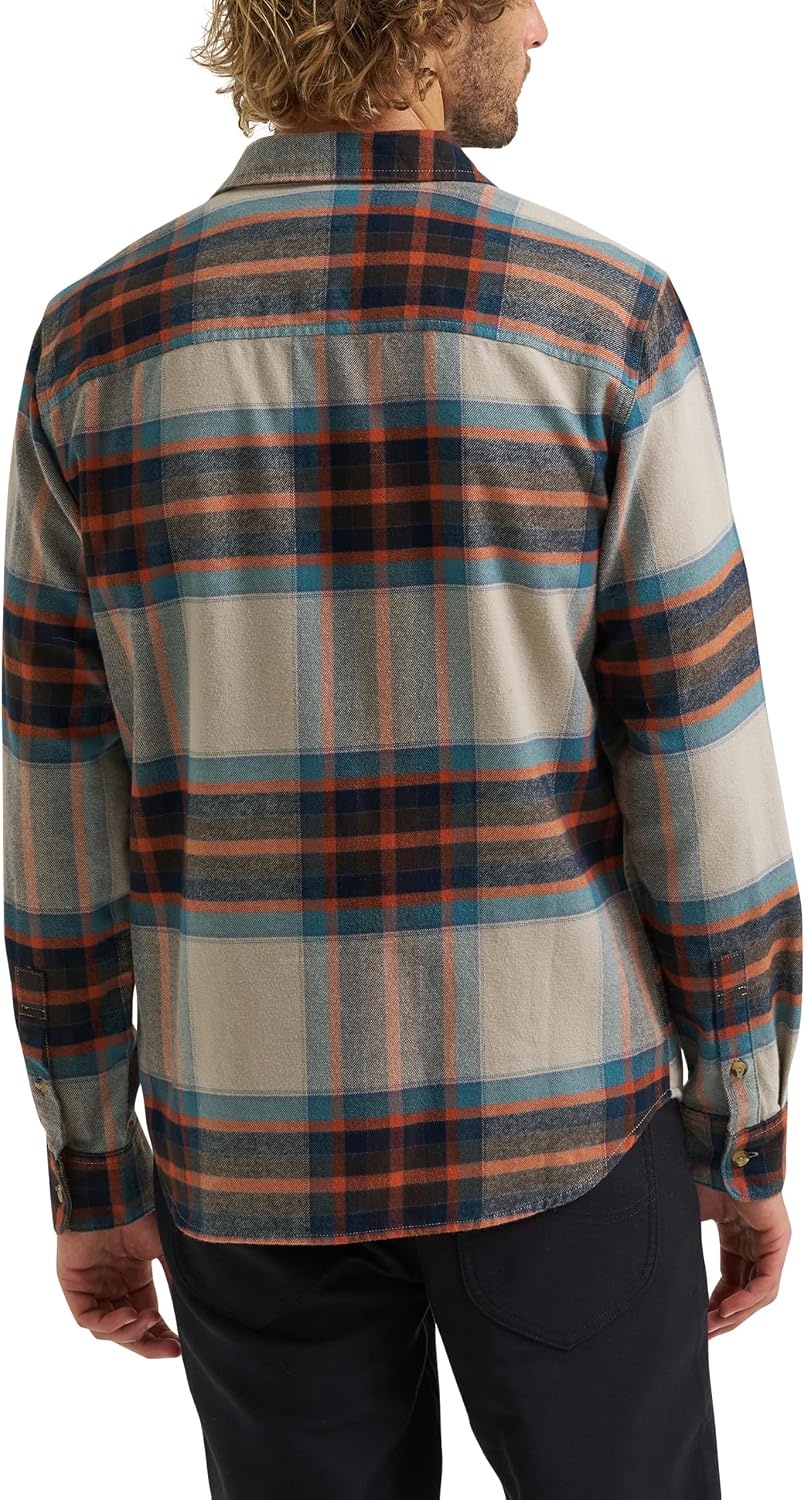 image:imageLee Mens Legendary All Purpose Flannel Long Sleeve ShirtAbbey Stone Plaid