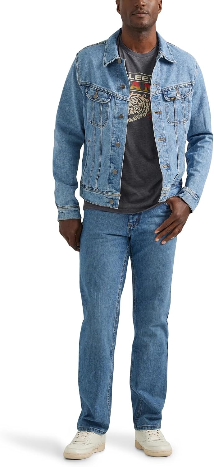 image:imageLee Mens Legendary Classic Rider JacketBlue Solo