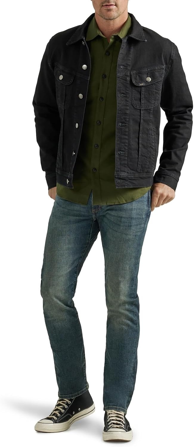 image:imageLee Mens Legendary Classic Rider JacketOverdye Black