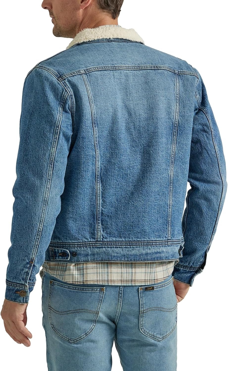 image:imageLee Mens Legendary Classic Rider JacketSherpalined Medium Blue