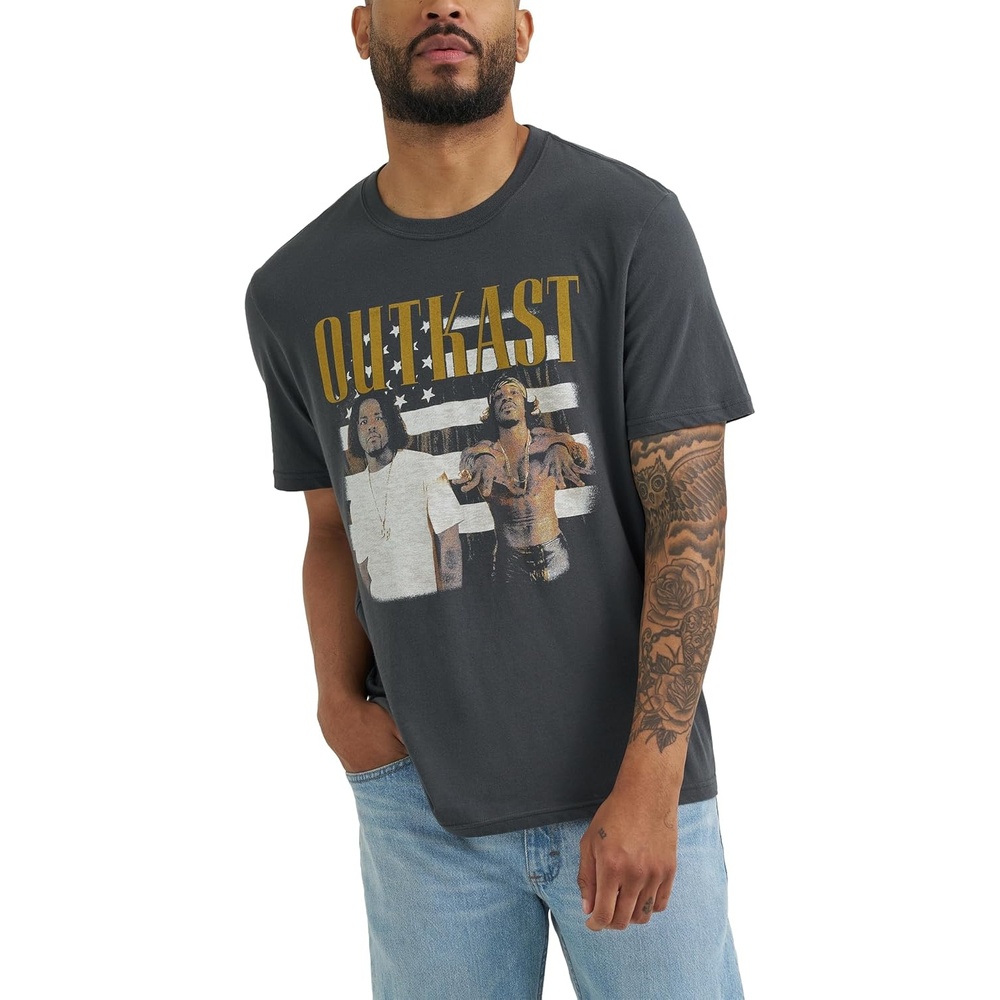 image:imageLee Mens Jukebox Favorites Graphic TeesOutcast Washed Black