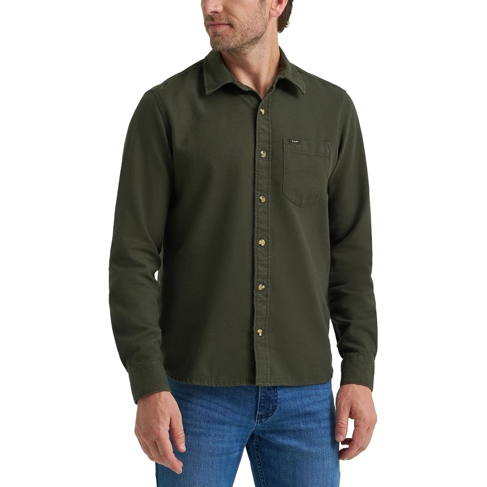 image:imageLee Mens Legendary All Purpose Flannel Long Sleeve ShirtDeep Depths