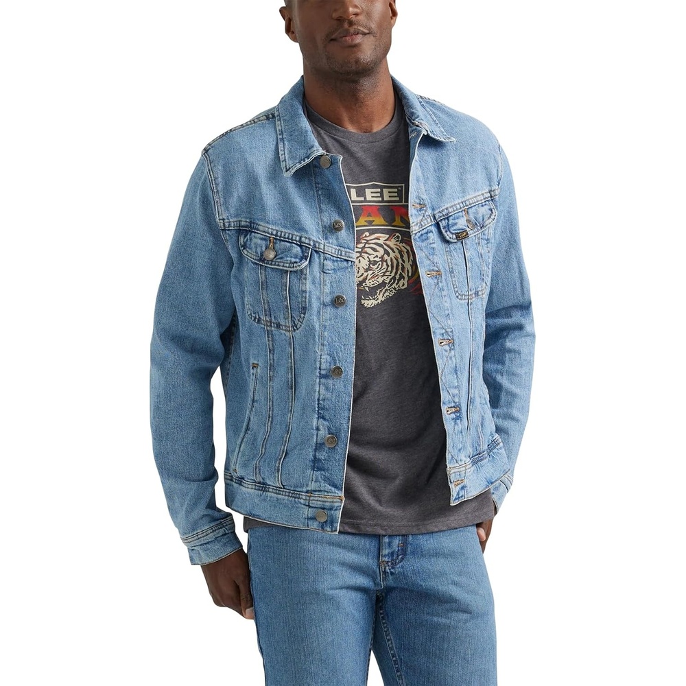 image:imageLee Mens Legendary Classic Rider JacketBlue Solo