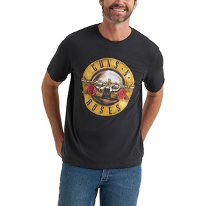 Lee Men’s Jukebox Favorites Graphic Tees(Guns N Roses Jet Black)