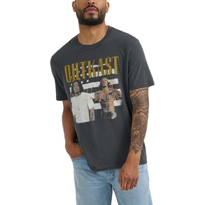 Lee Men’s Jukebox Favorites Graphic Tees(Outcast Washed Black)