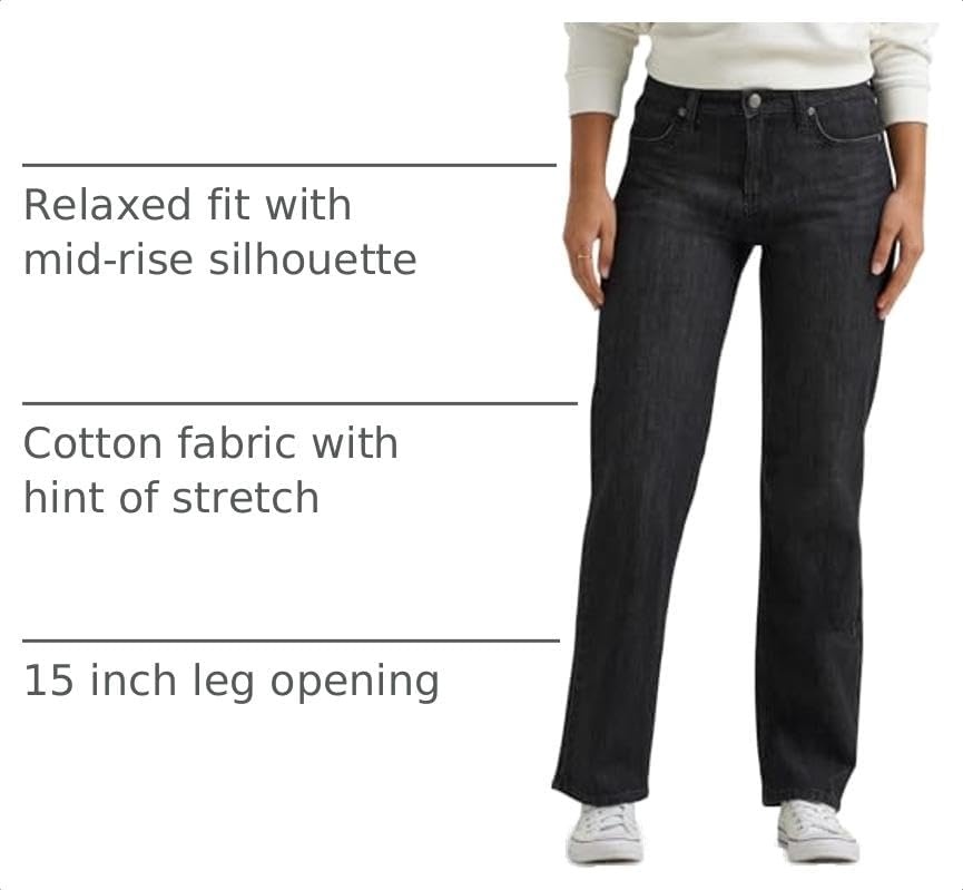 image:imageLee Womens Legendary Relaxed Straight JeanBy Moonlight