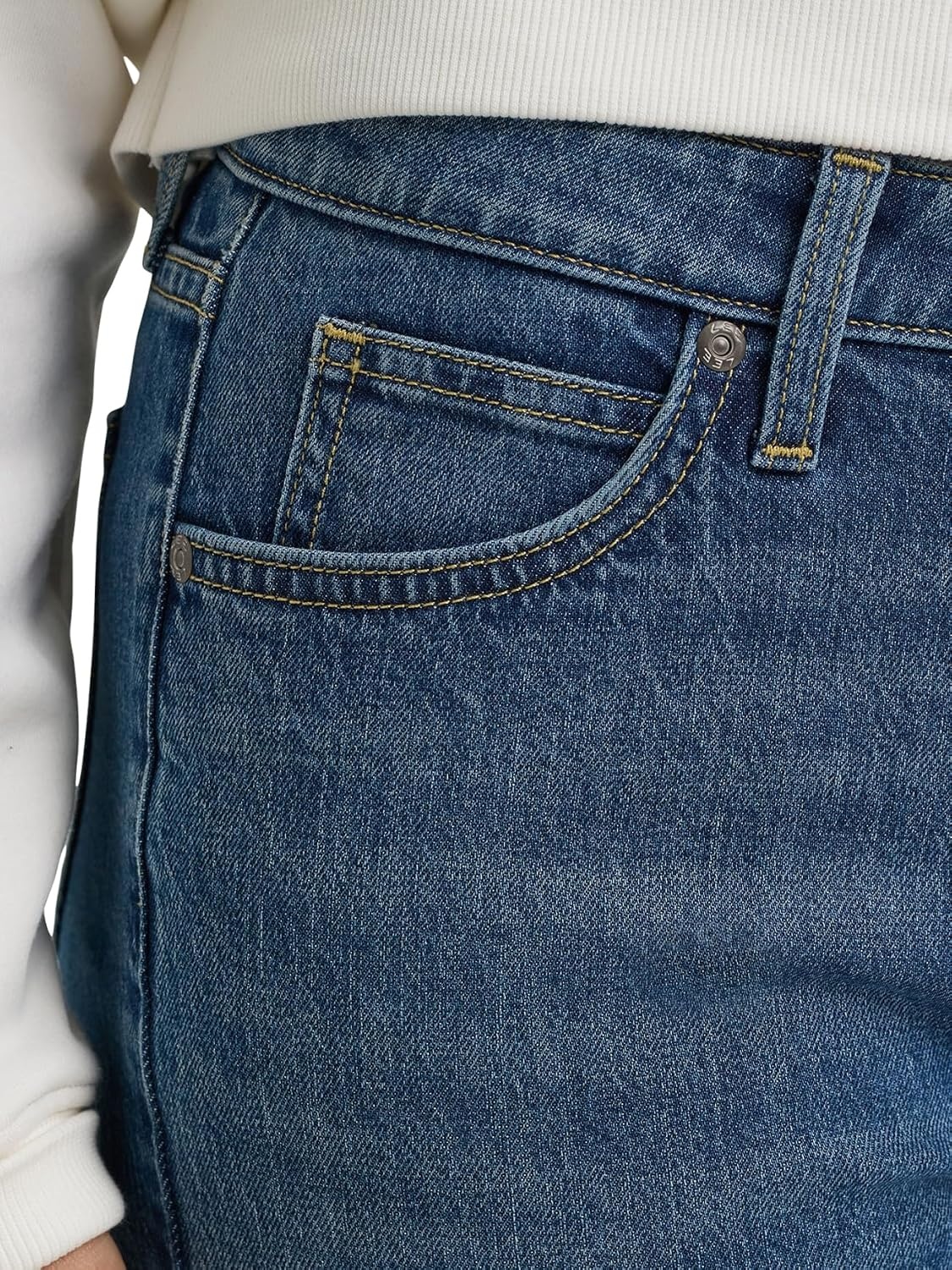 image:imageLee Womens Legendary Relaxed Straight JeanIndigo Quilt