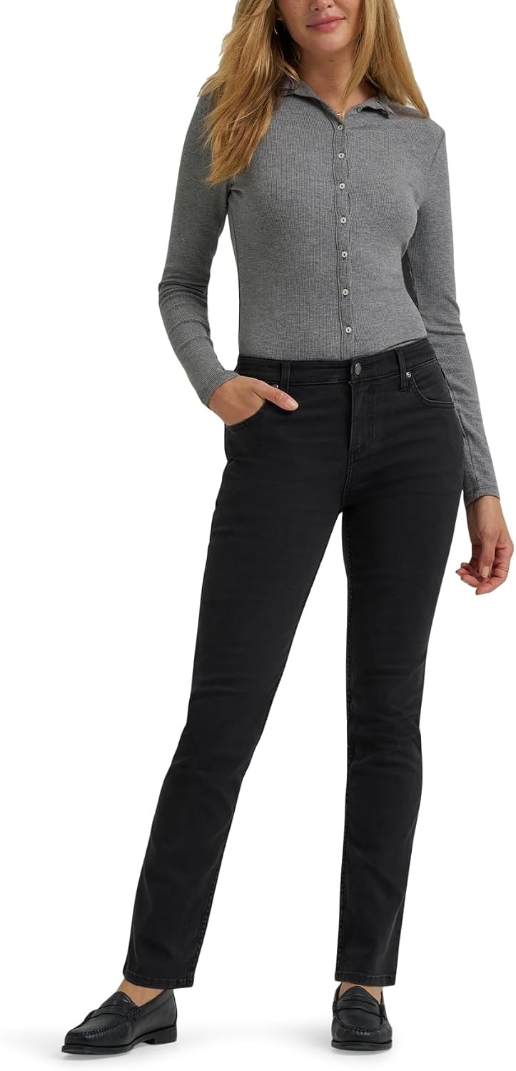 image:imageLee Womens Legendary Slim Straight JeanRough Ride