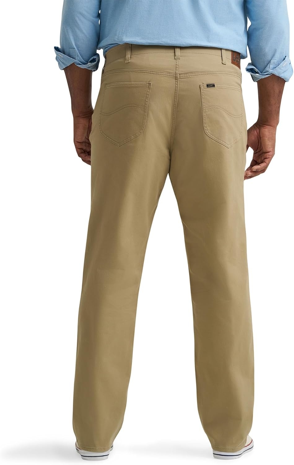 image:imageLee Mens Big amp Tall Extreme Motion Relaxed Straight JeanKansas City Khaki Twill
