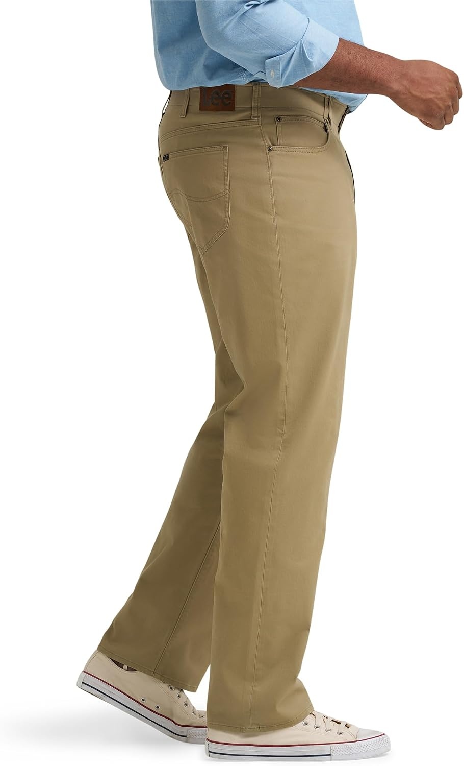 image:imageLee Mens Big amp Tall Extreme Motion Relaxed Straight JeanKansas City Khaki Twill