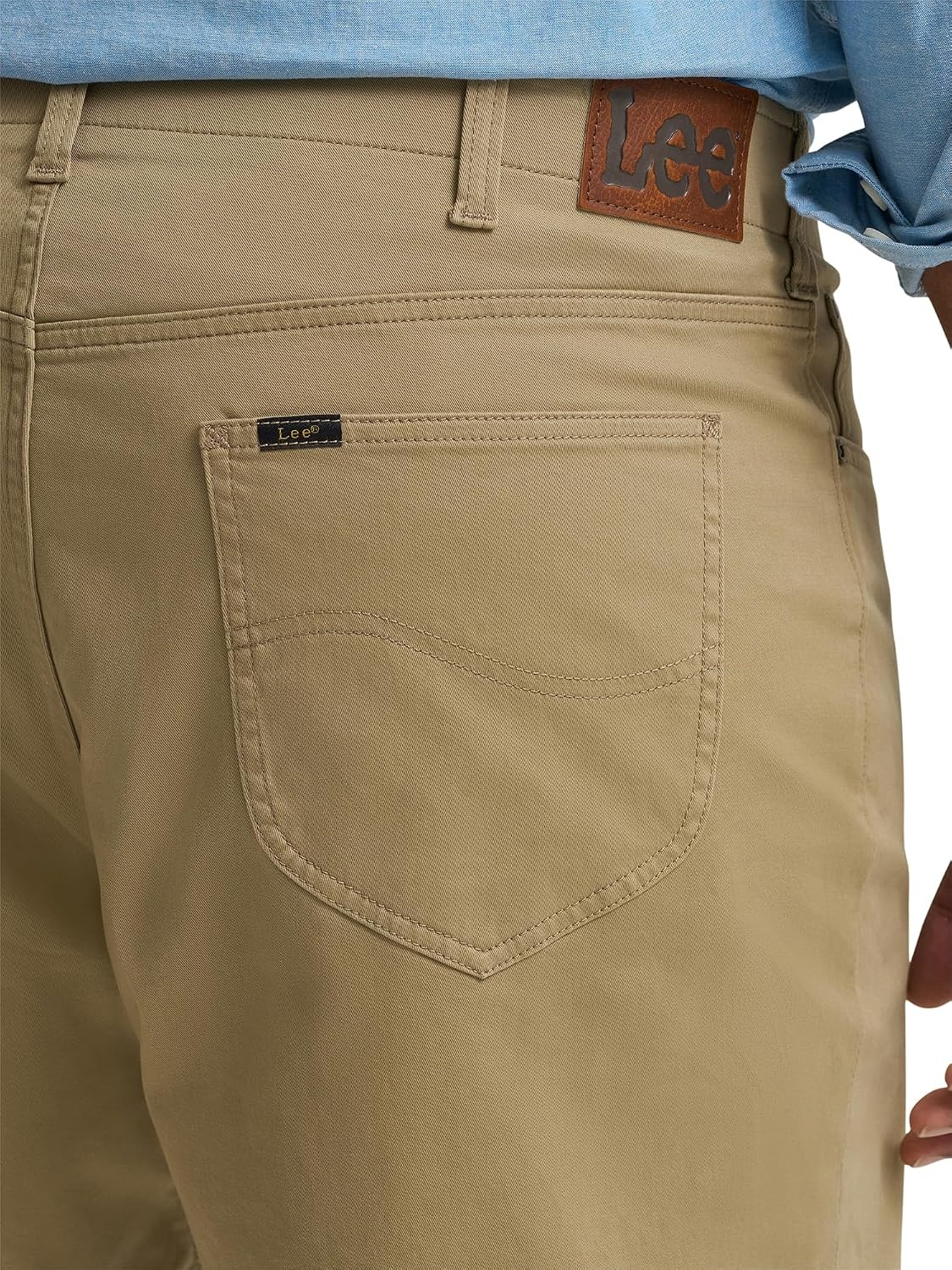 image:imageLee Mens Big amp Tall Extreme Motion Relaxed Straight JeanKansas City Khaki Twill