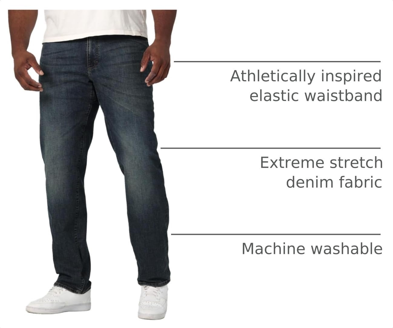 image:imageLee Mens Big amp Tall Extreme Motion Relaxed Straight JeanMaverick