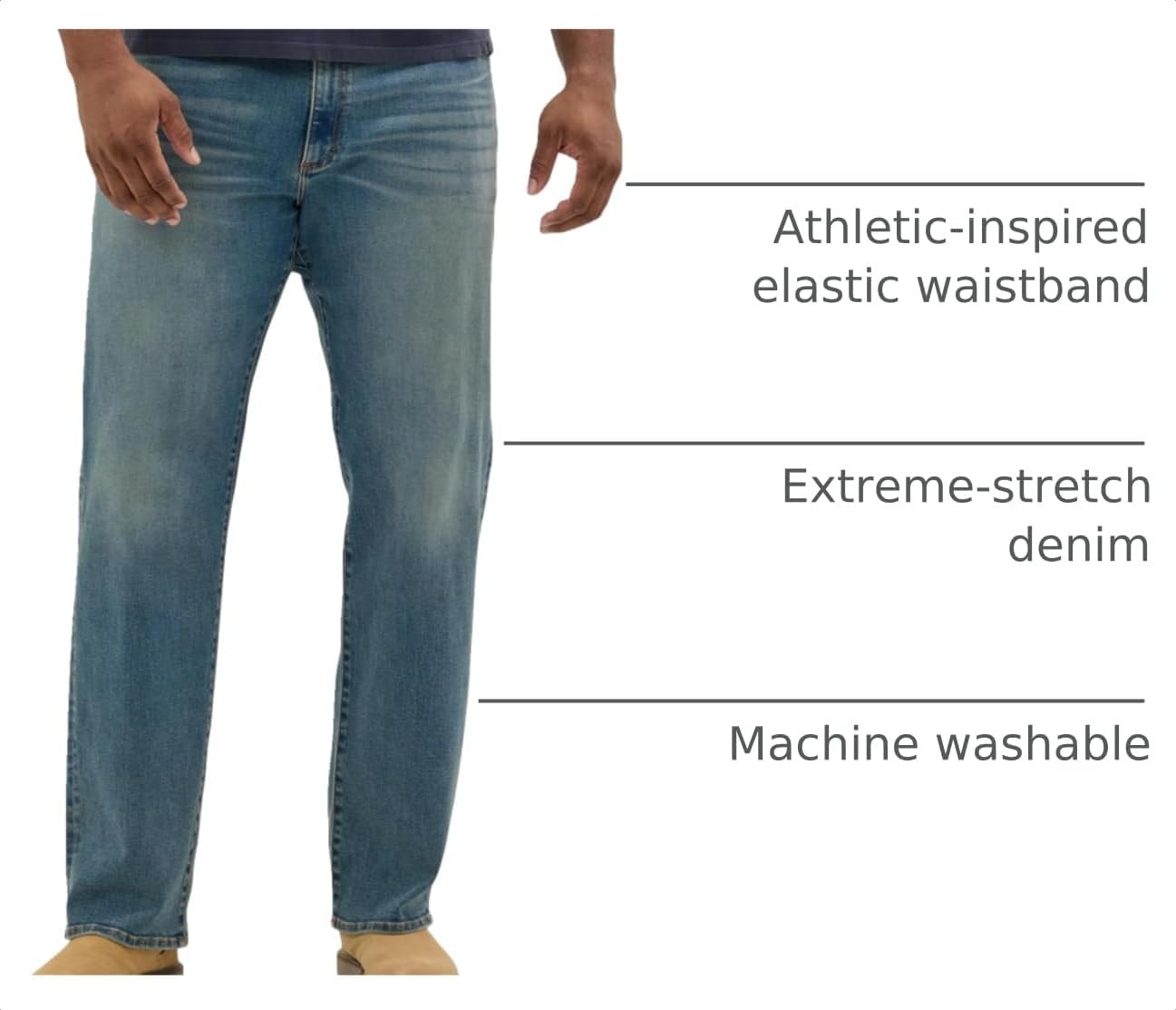 image:imageLee Mens Big amp Tall Extreme Motion Relaxed Straight JeanZone