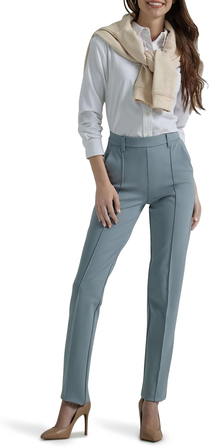 image:imageLee Womens Ultra Lux Comfort Any Wear Straight Leg PantConcrete Gray