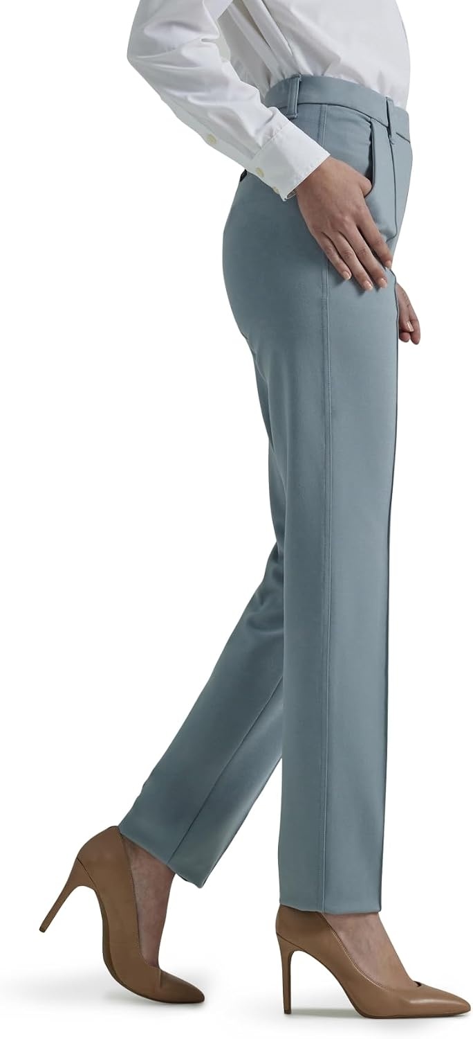 image:imageLee Womens Ultra Lux Comfort Any Wear Straight Leg PantConcrete Gray