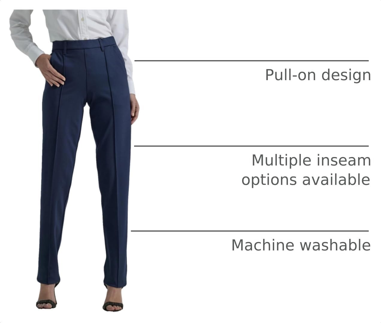 image:imageLee Womens Ultra Lux Comfort Any Wear Straight Leg PantEmperor Navy