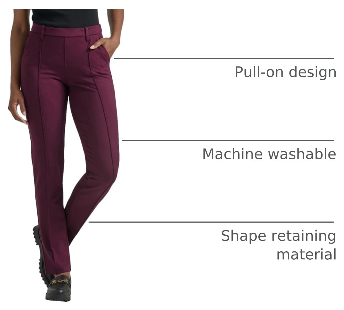 image:imageLee Womens Ultra Lux Comfort Any Wear Straight Leg PantRodeo