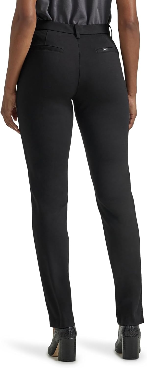 image:imageLee Womens Ultra Lux Comfort Any Wear Straight Leg PantUnionall Black
