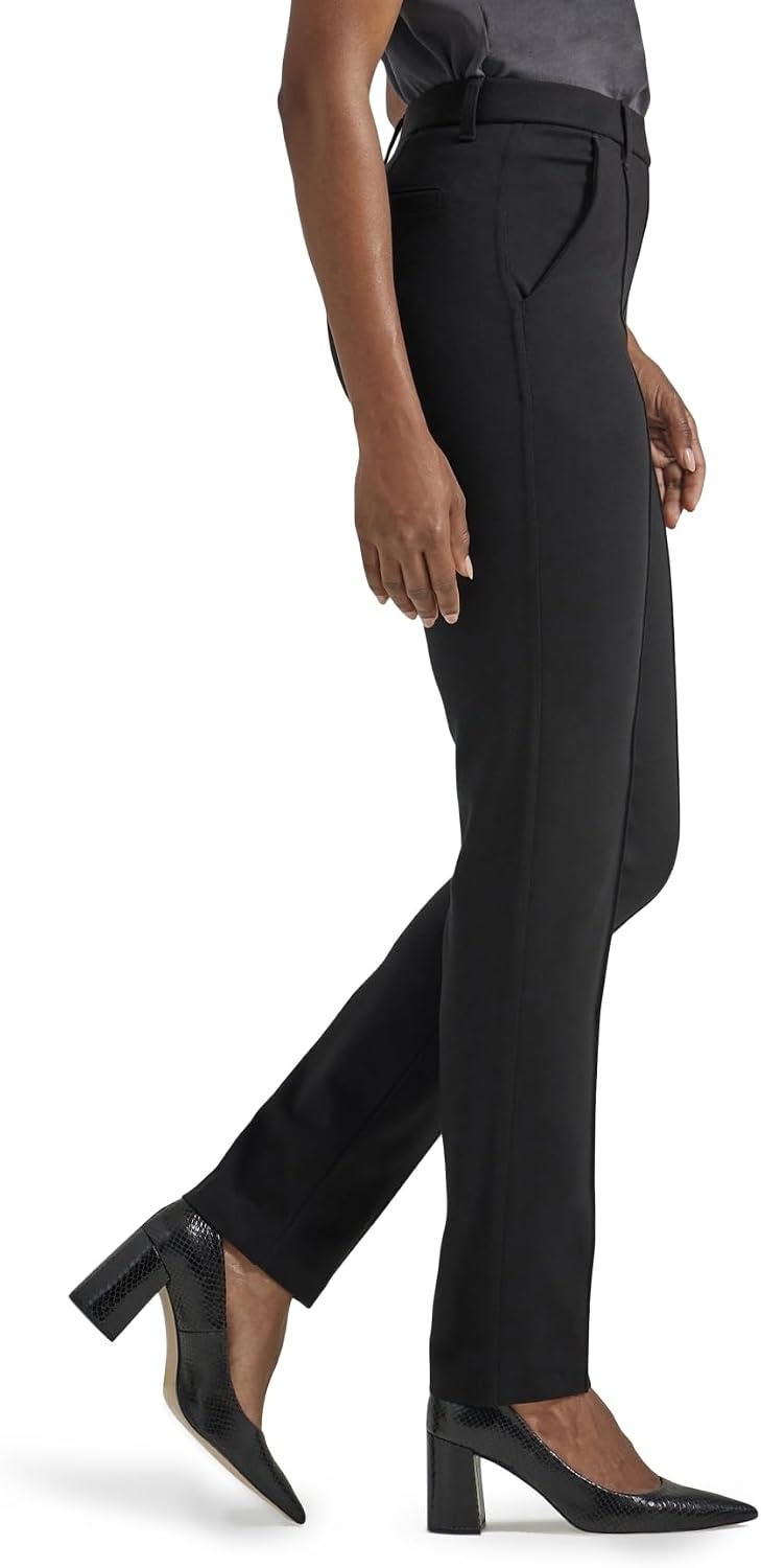 image:imageLee Womens Ultra Lux Comfort Any Wear Straight Leg PantUnionall Black