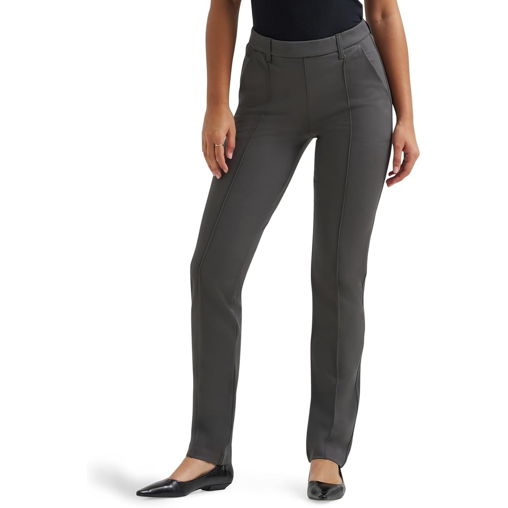 image:imageLee Womens Ultra Lux Comfort Any Wear Straight Leg PantStatic Gray