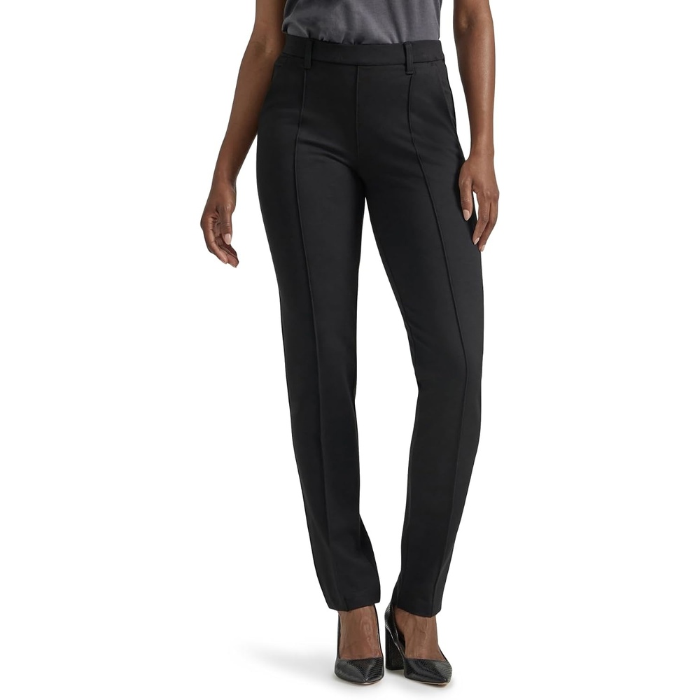 image:imageLee Womens Ultra Lux Comfort Any Wear Straight Leg PantUnionall Black