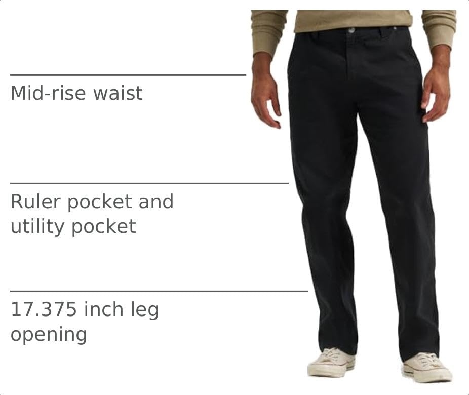 image:imageLee Mens Legendary Workwear Carpenter JeanBlack