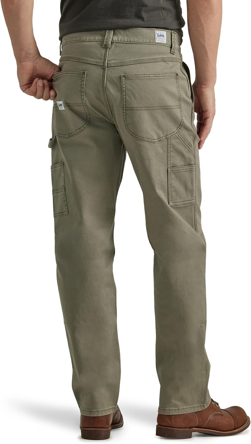 image:imageLee Mens Legendary Workwear Carpenter JeanMuted Olive
