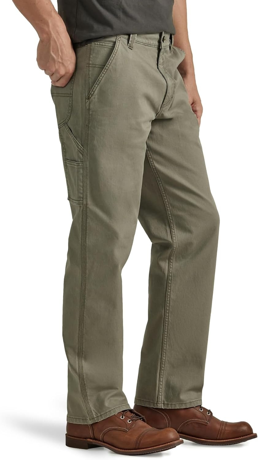 image:imageLee Mens Legendary Workwear Carpenter JeanMuted Olive