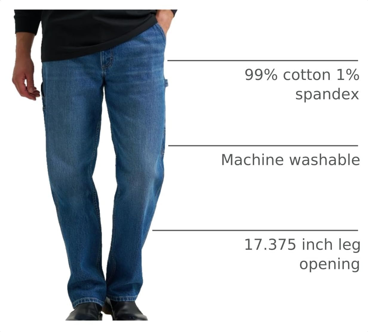 image:imageLee Mens Legendary Workwear Carpenter JeanPainters Blue