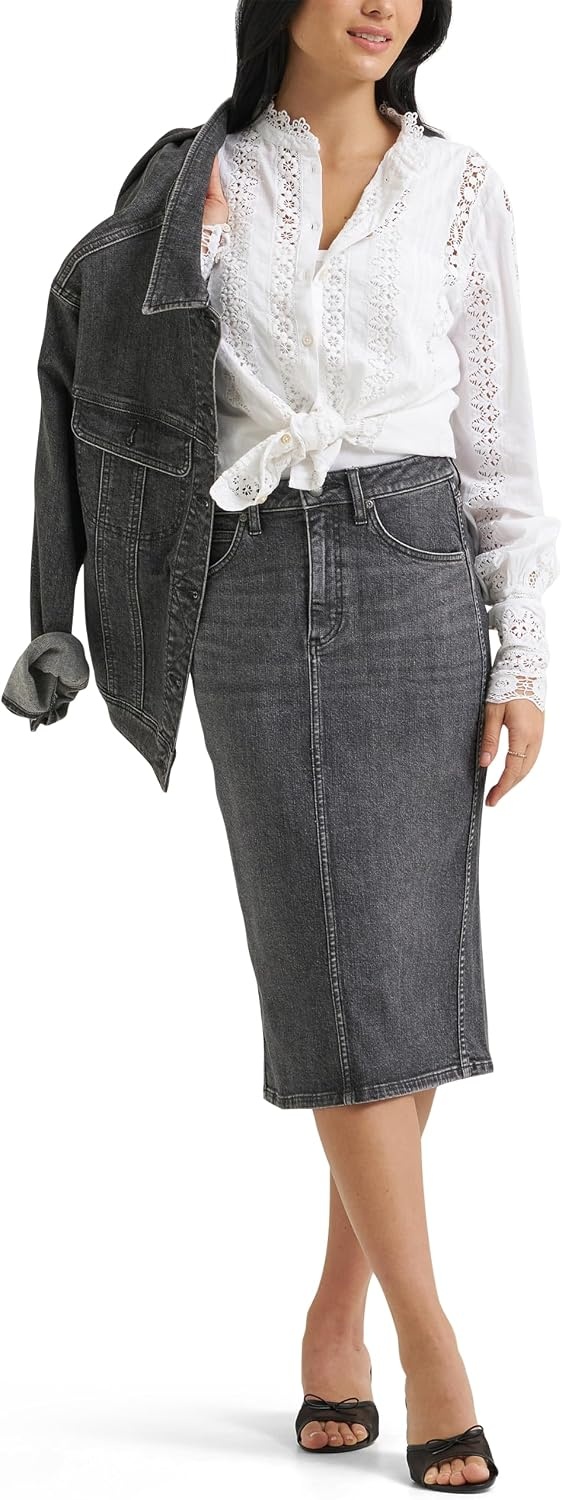 image:imageLee Womens Legendary Denim SkirtDark Powder