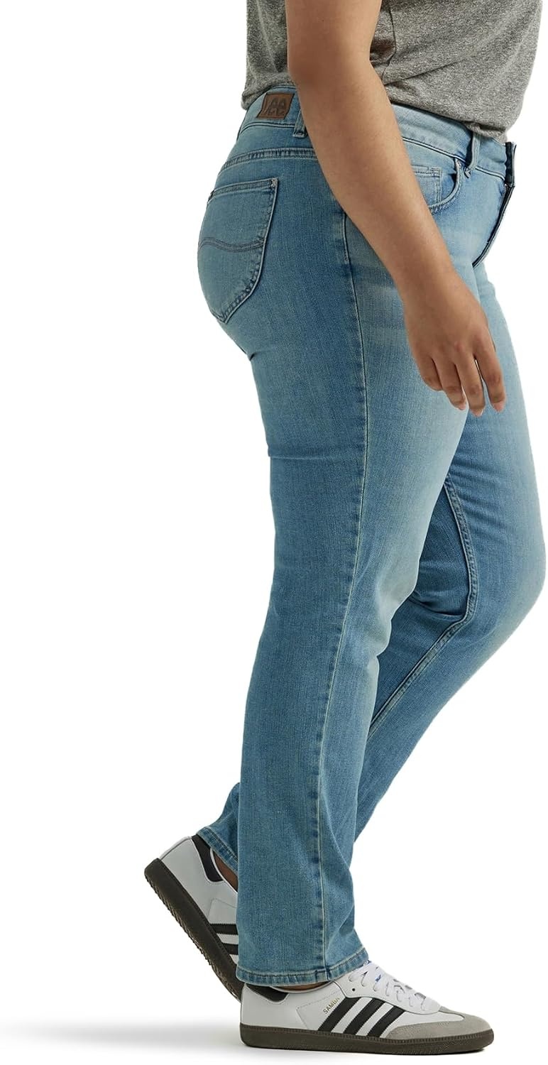 image:imageLee Womens Plus Size Legendary Mid Rise Straight Leg JeanAnchor